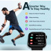 Cultsport Active T 2.01 HD Display, Single Chip BT Calling, Rotating Crown, 200 WatchFace Smartwatch (Black Strap, Free Size)